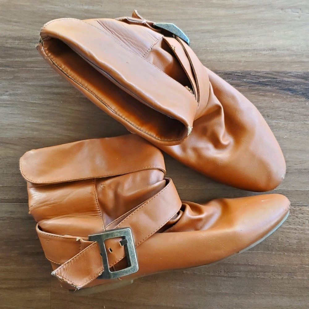 Cognac Ankle Boots